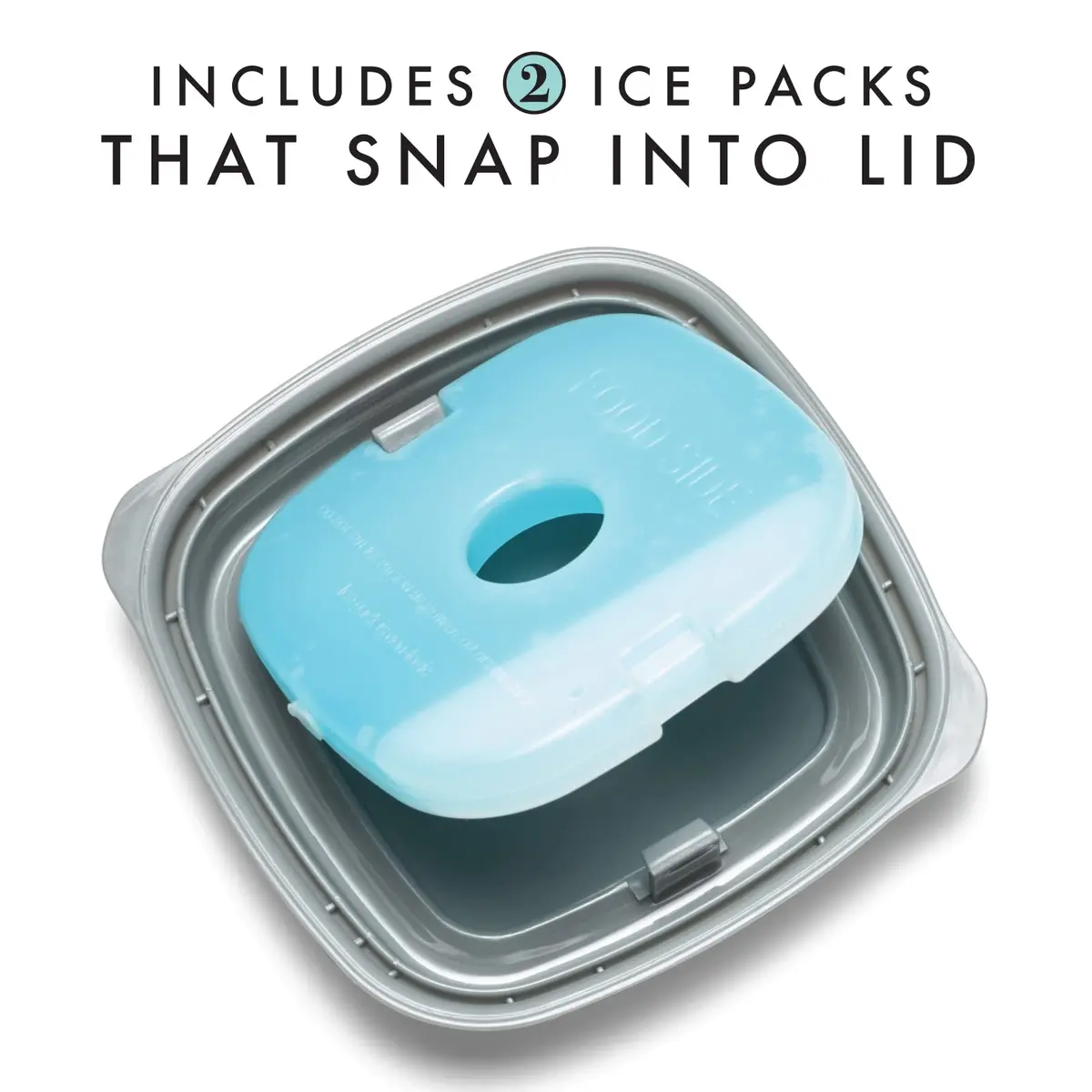Fit & Fresh Small Plastic Containers With Lids 8 oz | Leakproof Snack & Meal Prep - view 4