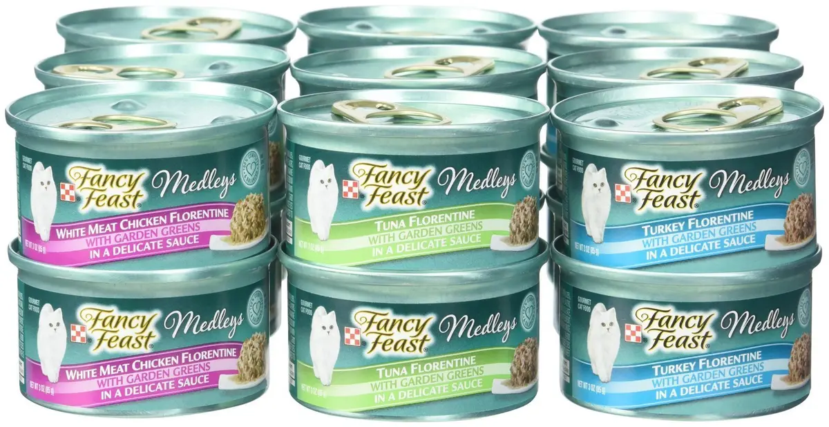 Fancy Feast Purina Medleys Cat Food Variety Pack - Florentine Collection - 3 Oz, 18 Can Pack | Gourmet Italian Flavors for Cats - view 2