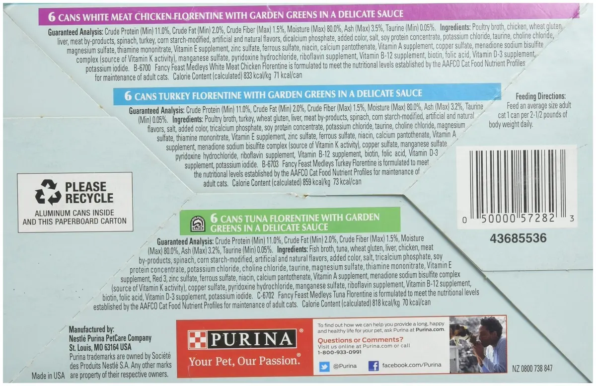 Fancy Feast Purina Medleys Cat Food Variety Pack - Florentine Collection - 3 Oz, 18 Can Pack | Gourmet Italian Flavors for Cats - view 4