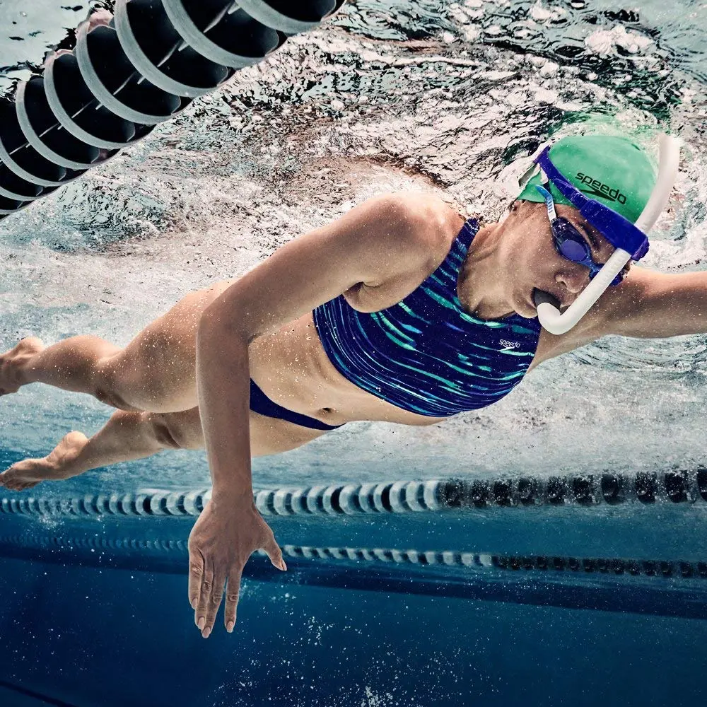 Speedo Unisex-Adult Swim Training Snorkel Bullet Head | Hydrodynamic, Low Profile, Adjustable Fit - view 8