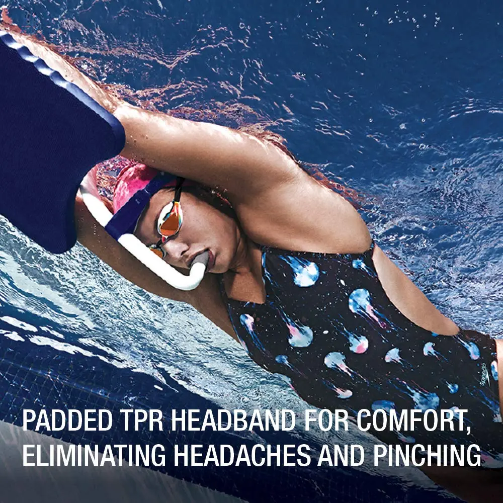 Speedo Unisex-Adult Swim Training Snorkel Bullet Head | Hydrodynamic, Low Profile, Adjustable Fit - view 3