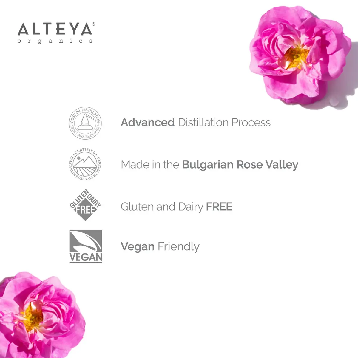 Alteya Organics Rose Water Natural Facial Toner, 17 Fl Oz | Hydrates & Calms Skin, Supports Rejuvenation - view 9