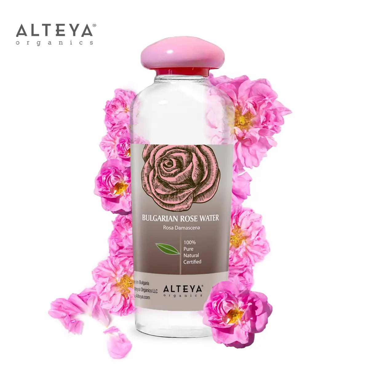 Alteya Organics Rose Water Natural Facial Toner, 17 Fl Oz | Hydrates & Calms Skin, Supports Rejuvenation - view 2