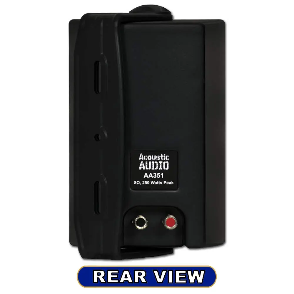 Acoustic Audio by Goldwood AA351B 2 Way Speakers 6" x 4" | Waterproof Indoor Outdoor 500W - view 7