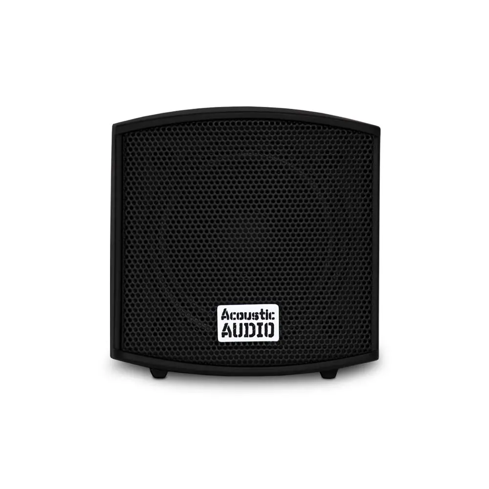 Acoustic Audio AA321B Mountable Indoor Speakers 400 Watts Black Bookshelf Pair | Passive Stereo Speakers for Home Theater & Bookshelf Use - view 3