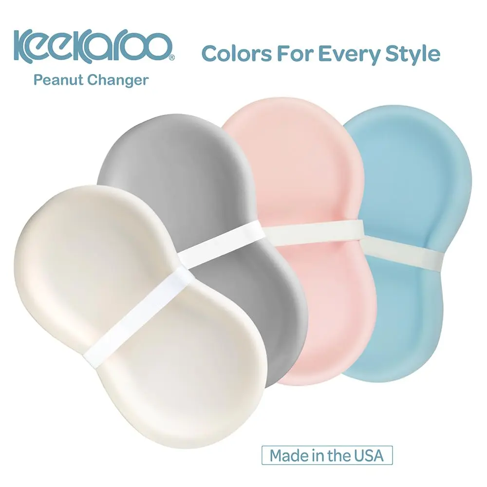 Keekaroo Peanut Changer Baby Vanilla | Water-Resistant Wipeable Changing Pad (70-120 chars) - view 6