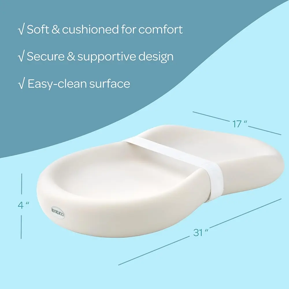 Keekaroo Peanut Changer Baby Vanilla | Water-Resistant Wipeable Changing Pad (70-120 chars) - view 8