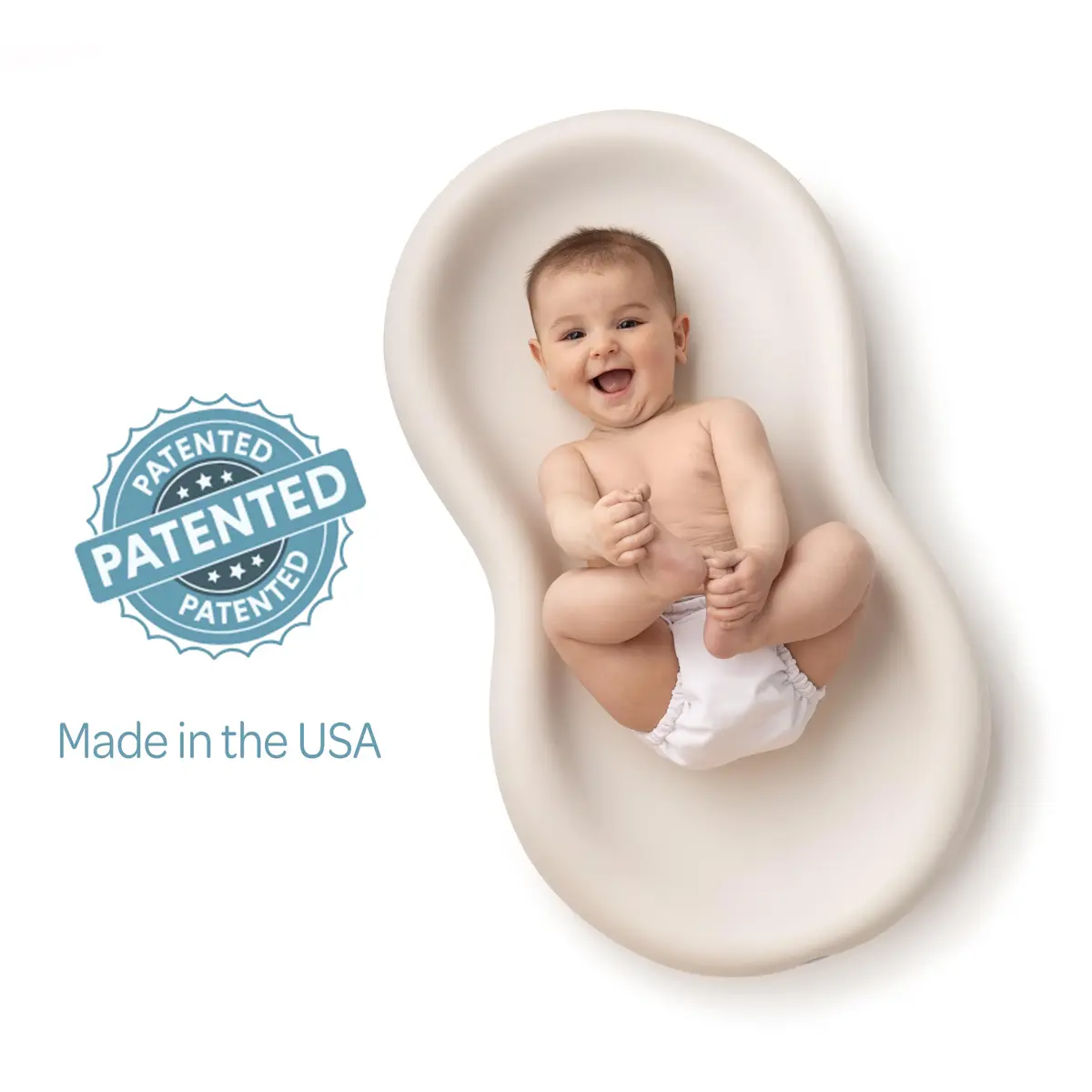 Keekaroo Peanut Changer Baby Vanilla | Water-Resistant Wipeable Changing Pad (70-120 chars) - view 9