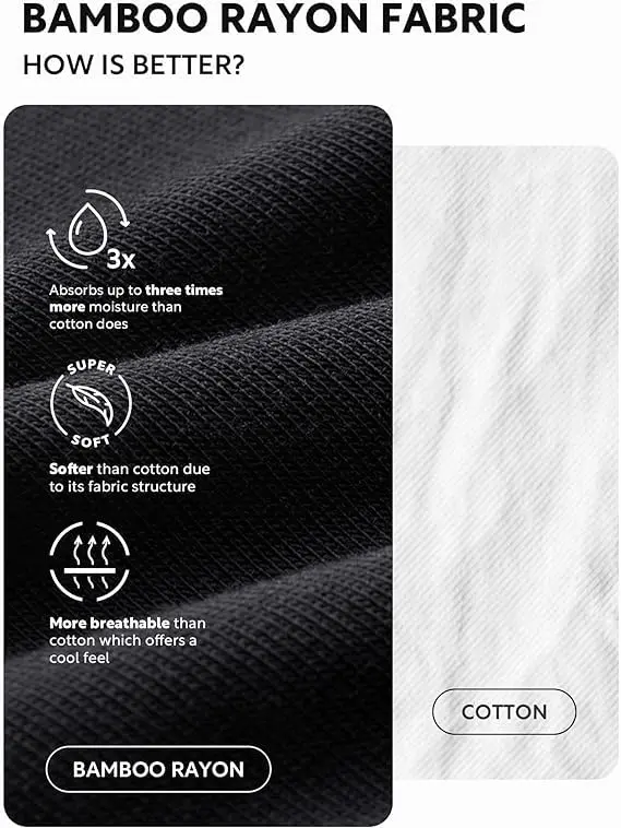 DAVID ARCHY Men's Bamboo Rayon Trunks Underwear Contoured Pouch No Fly | Ultra Soft, Breathable, Moisture Wicking (X-Large) - view 3
