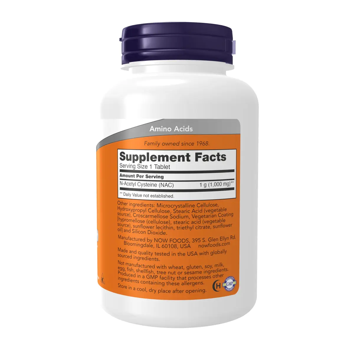 NOW Supplements NAC 1,000 mg | Free Radical & Immune Support | 120 Tablets - view 2