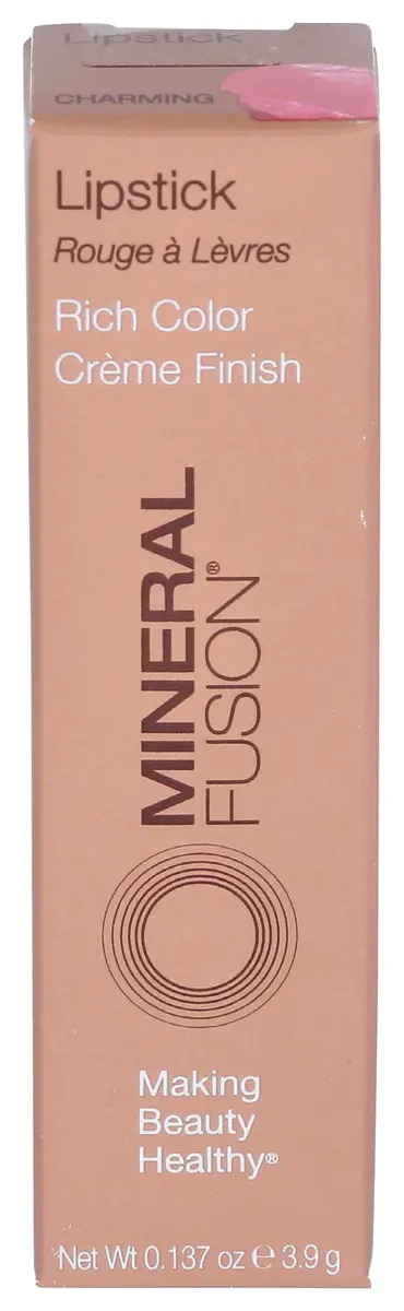 Mineral Fusion Lipstick, Charming | Long-lasting, Vegan & Hydrating Lip Color - main product image
