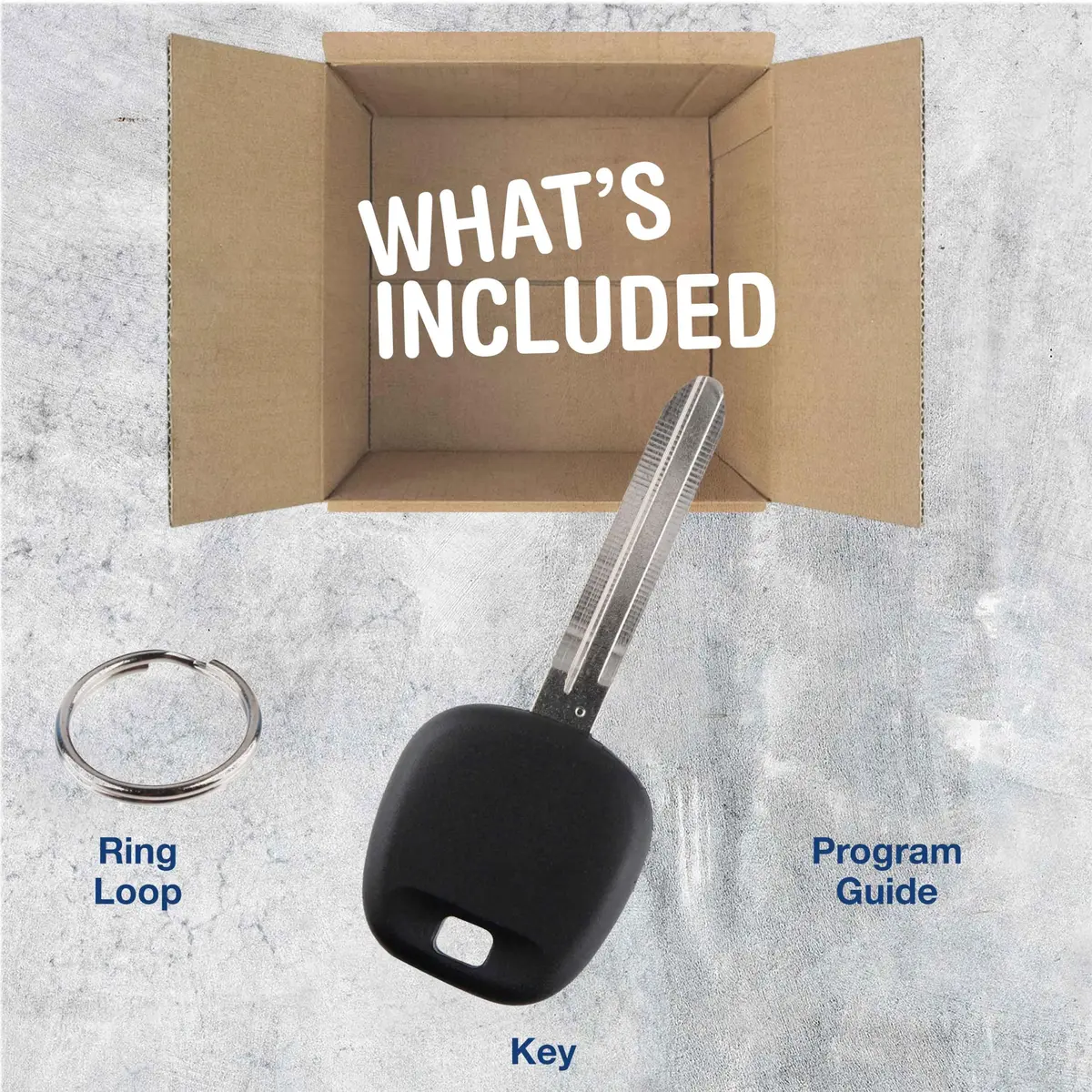 KeylessOption Toyota Transponder Chip Key 2003-2013 | OEM Replacement, 4D-67 Transponder, Dealer/Locksmith Program Needed - view 2
