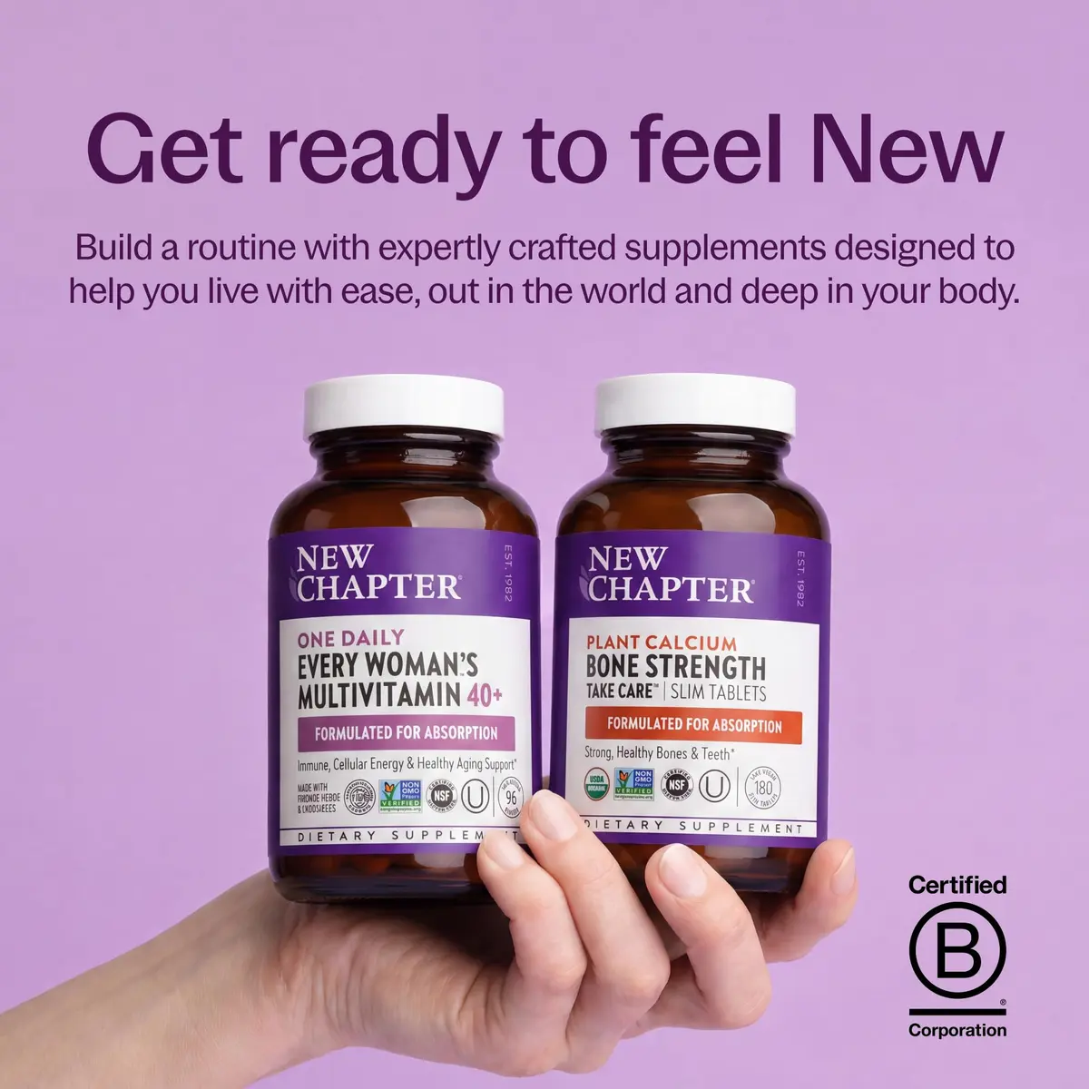 New Chapter Bone Strength Take Care Supplement, 180 Slim Tablets | Supports Bone & Heart Health - view 8