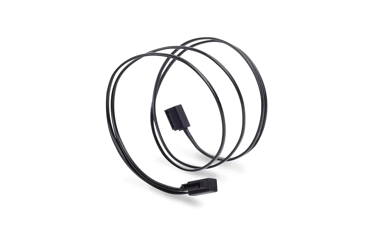 SilverStone SST-CP11B-500 Ultra Thin SATA Cable 500mm | Low-Profile Connectors for Tight Spaces - main product image