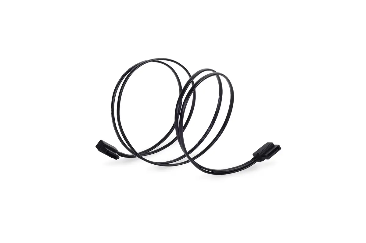 SilverStone SST-CP11B-500 Ultra Thin SATA Cable 500mm | Low-Profile Connectors for Tight Spaces - view 4