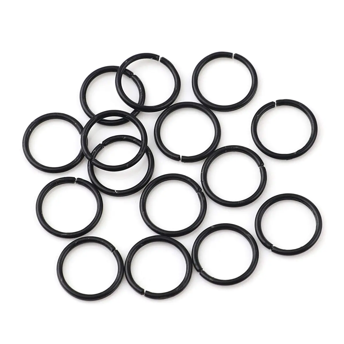 HDSupplies 200 Pieces - 4mm Jump Rings - Black | Jewelry Findings for Jewelry Making - main product image