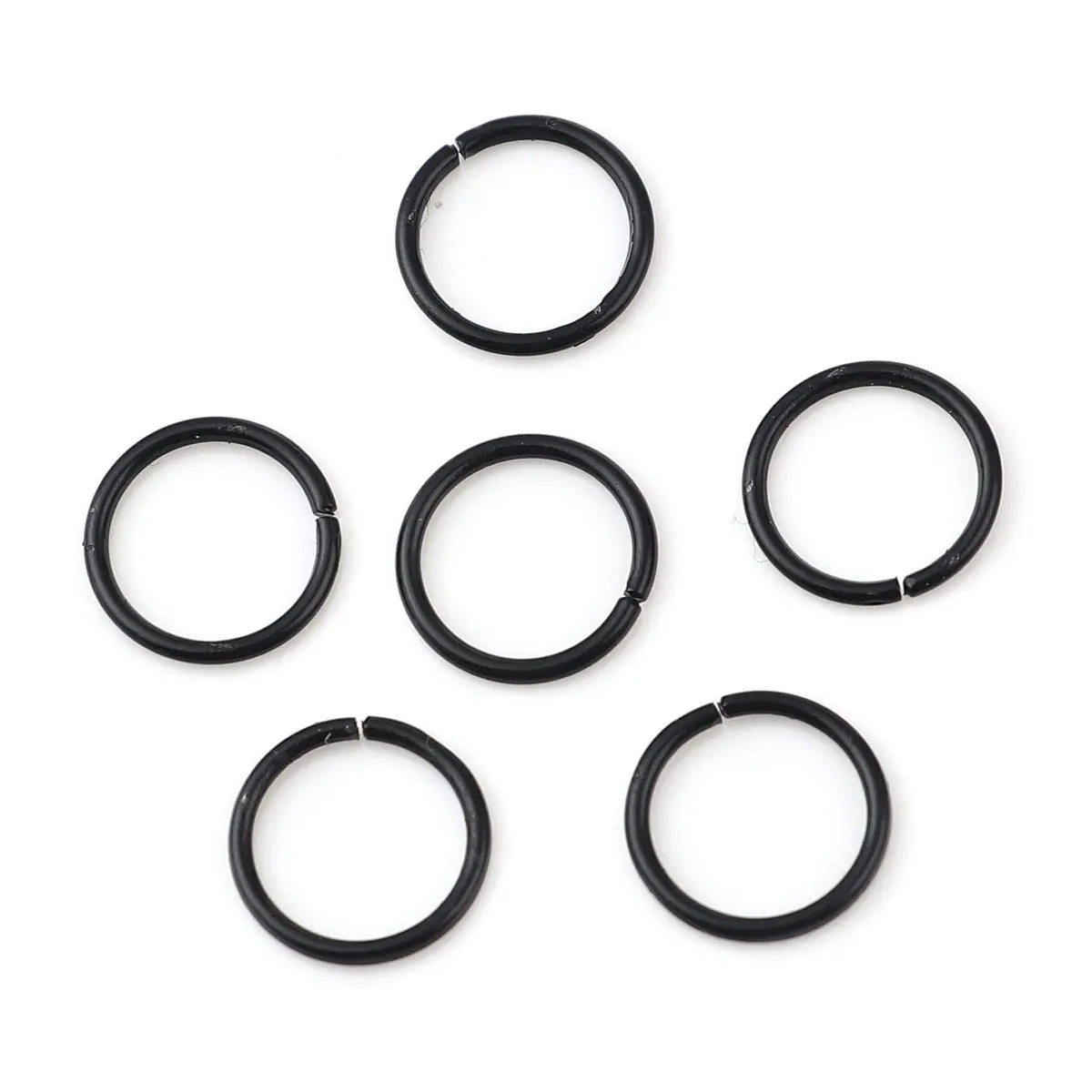 HDSupplies 200 Pieces - 4mm Jump Rings - Black | Jewelry Findings for Jewelry Making - view 3