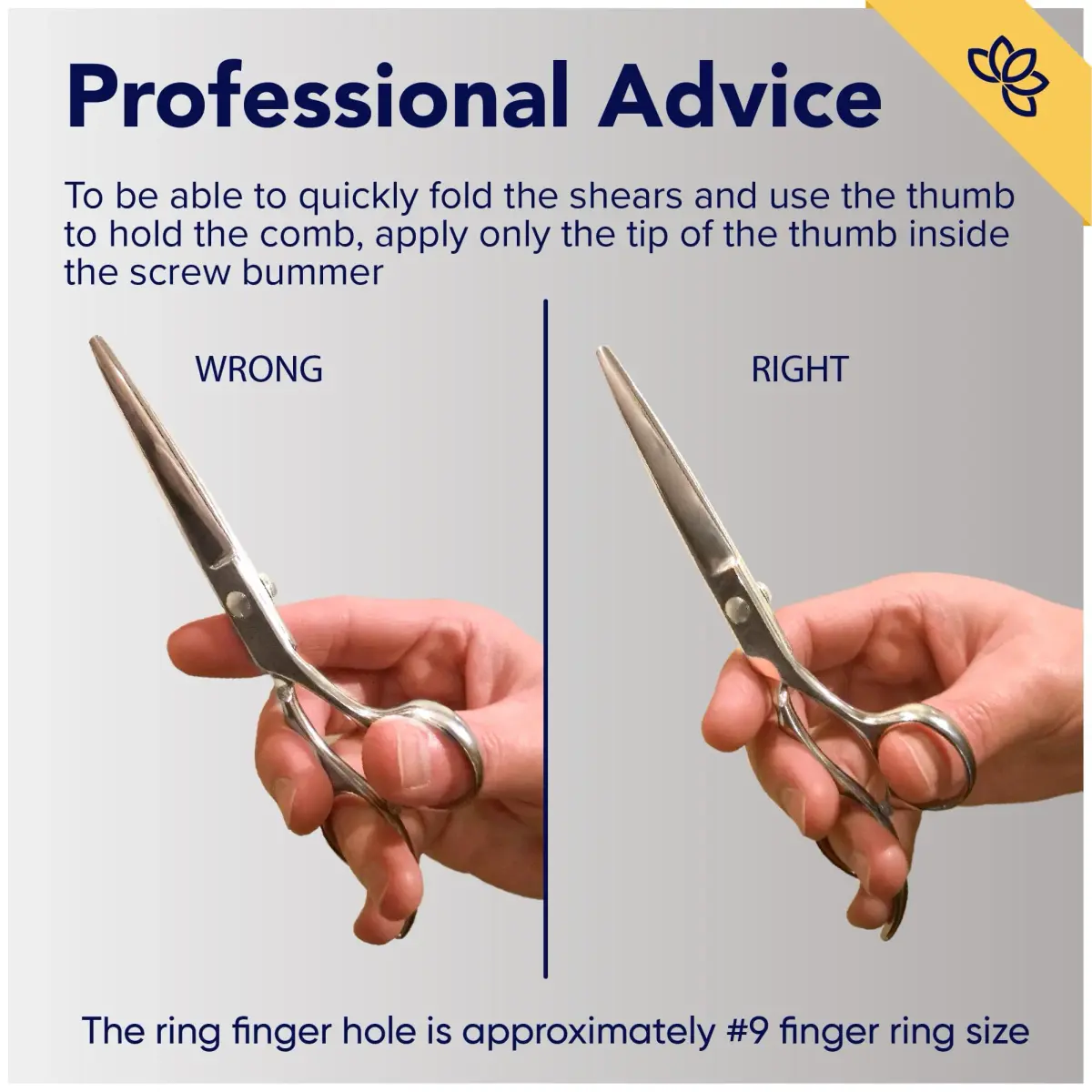 Equinox International 6.0" Barber Hair Cutting Shears | Japanese Stainless Steel, Ergonomic Grip - view 7