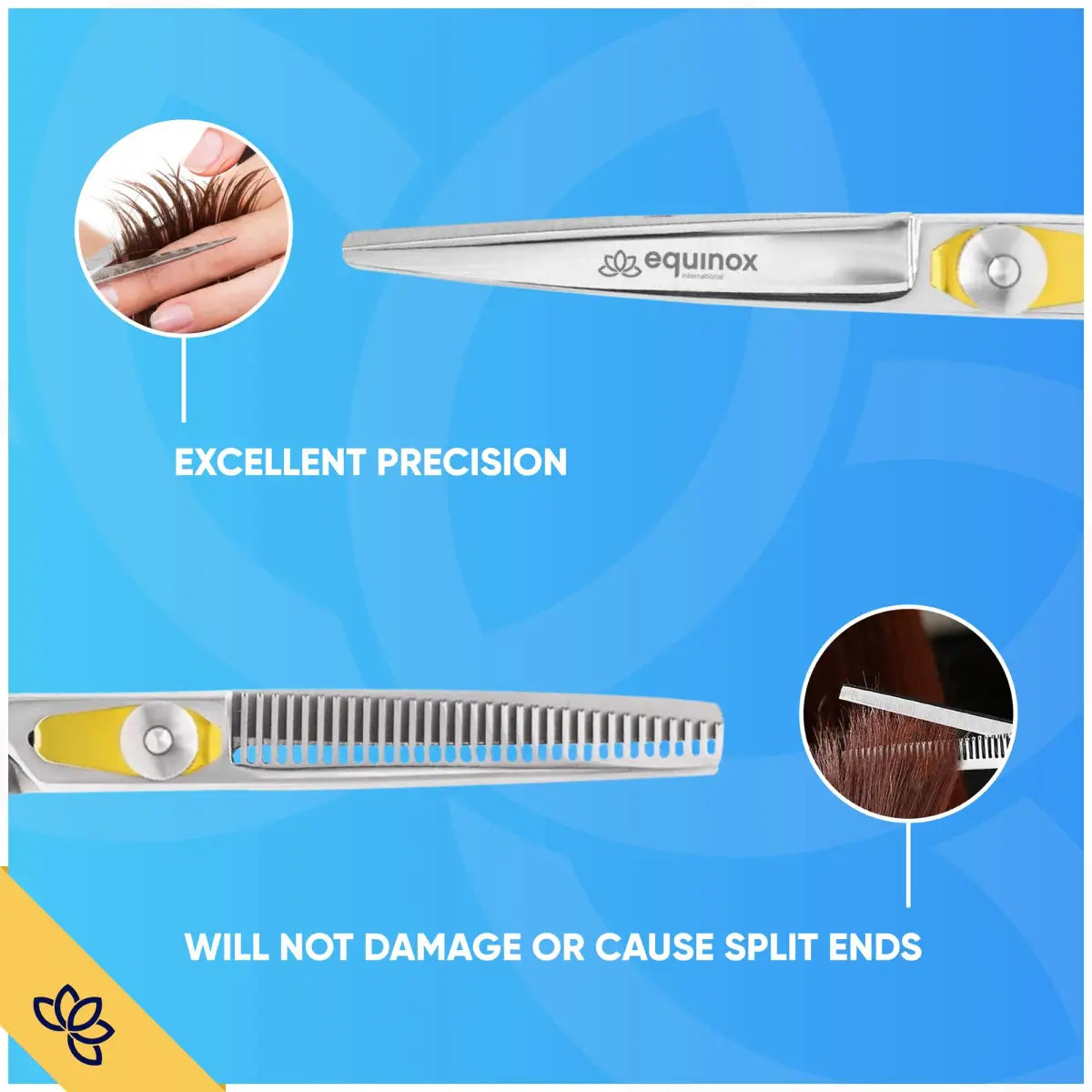 Equinox Professional Razor Edge Series Hair Cutting Shears 6.5 Inches (16.5 cm) | Barber & Thinning Set for Precision Styling - view 6