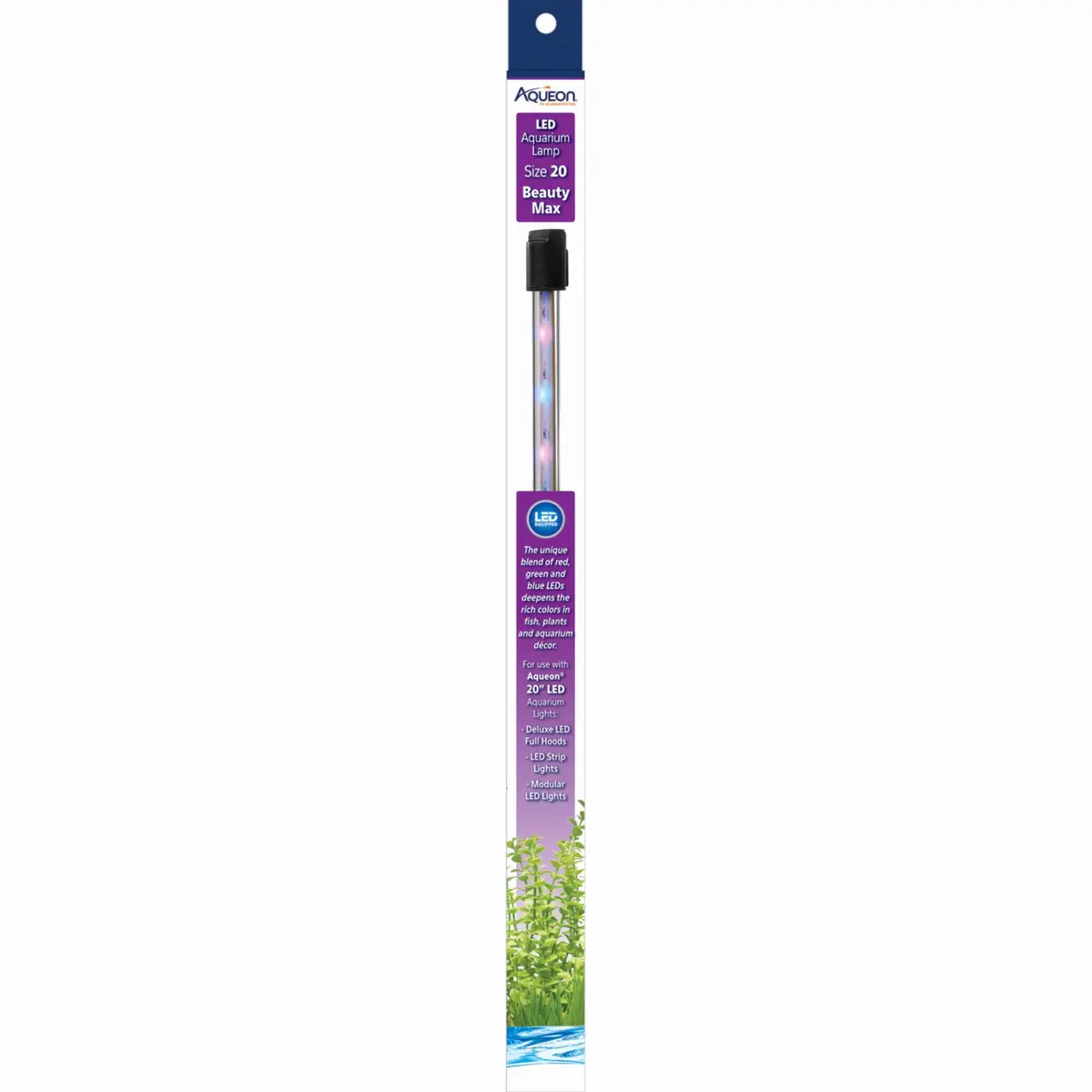 Aqueon Beauty Max Modular LED Aquarium Lamp, Size 20 | Energy Efficient Aquarium Lighting - main product image