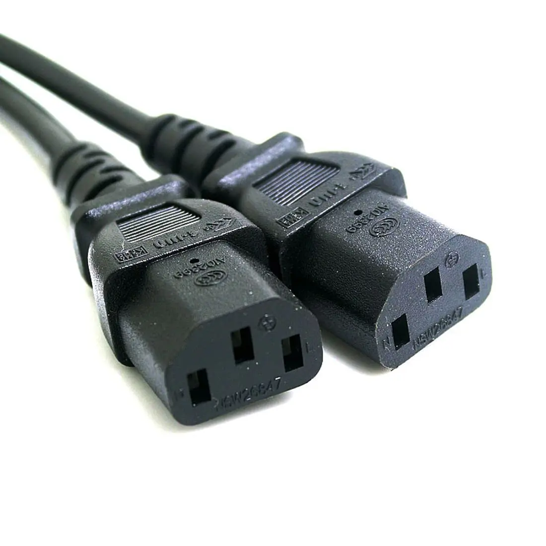 chenyang IEC 320 C14 Male 1 to 2 C13 Female Power Extension Cable 33cm | 10A 250V for Monitor & PC - view 8