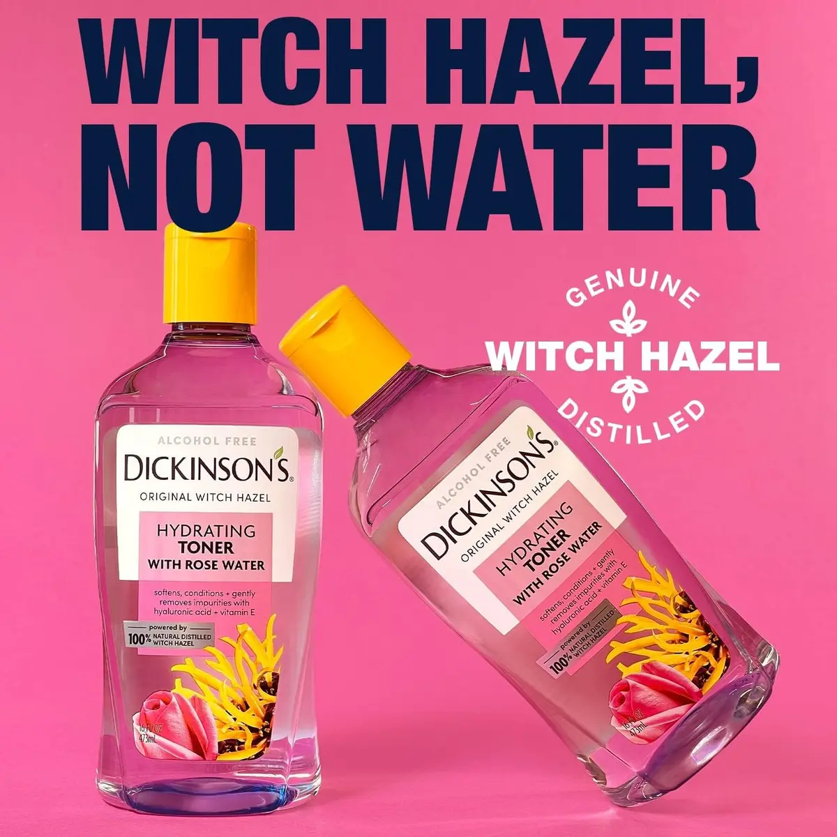 Dickinson's Witch Hazel Hydrating Toner with Rosewater | 16 Fl Oz | Alcohol-Free, Hydrates & Refreshes Skin - view 4