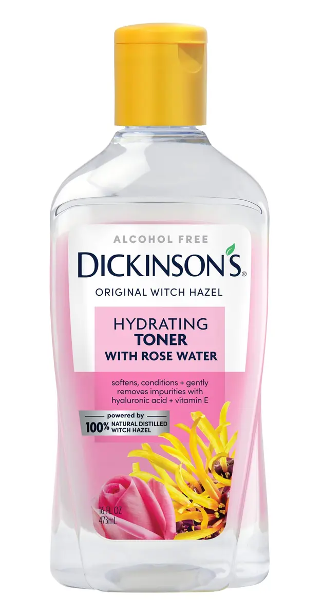 Dickinson's Witch Hazel Hydrating Toner with Rosewater | 16 Fl Oz | Alcohol-Free, Hydrates & Refreshes Skin - main product image