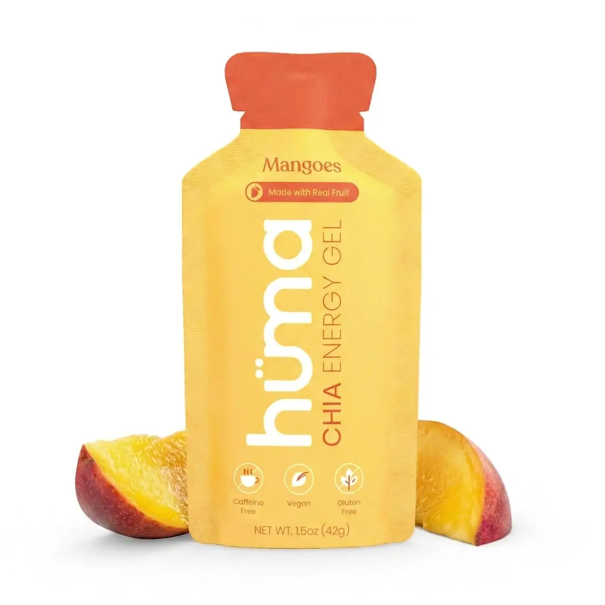 HÜMA CHIA ENERGY GEL Mangoes | Natural Sports Nutrition for Endurance & Race Support - main product image