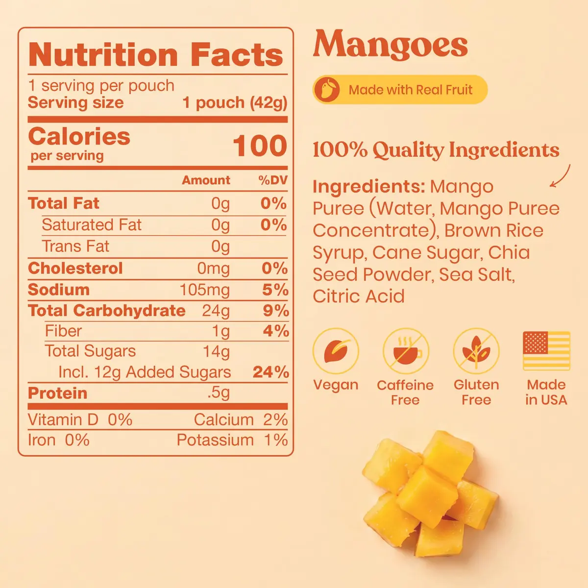 HÜMA CHIA ENERGY GEL Mangoes | Natural Sports Nutrition for Endurance & Race Support - view 2