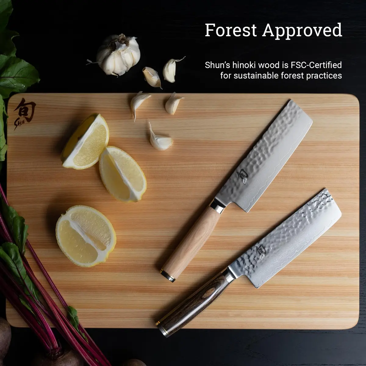 Shun Large Hinoki Cutting Board 17.75" x 11.75" | Japanese Hardwood Kitchen Essential - view 6