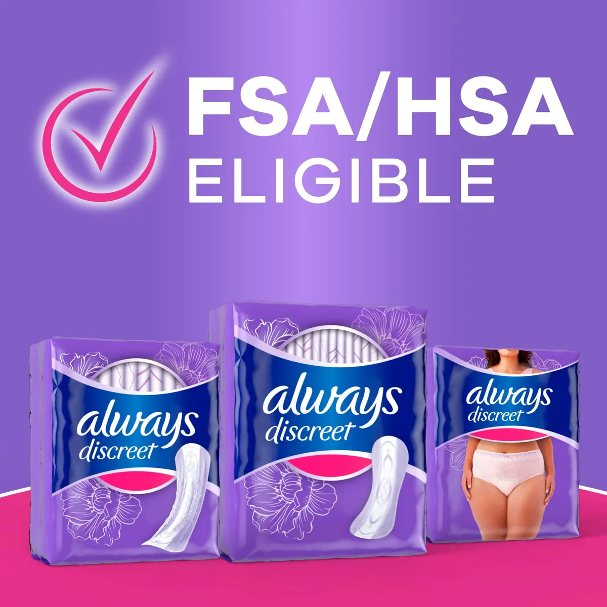 Always Discreet Incontinence Panty Liners for Women Size 2 | Up to 100% Leak-Free Comfort - view 9