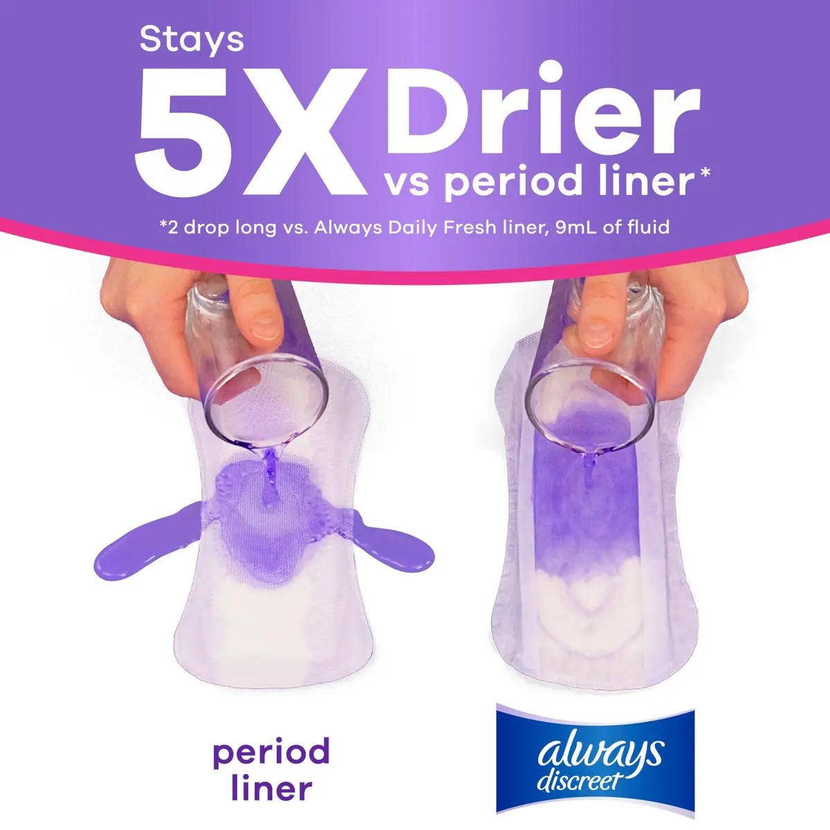 Always Discreet Incontinence Panty Liners for Women Size 2 | Up to 100% Leak-Free Comfort - view 4