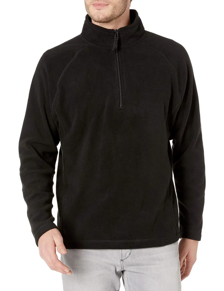 Cutter & Buck Summit Half-Zip Microfleece Sweatshirt | Black, Small | Adventure-Ready Warmth - main product image