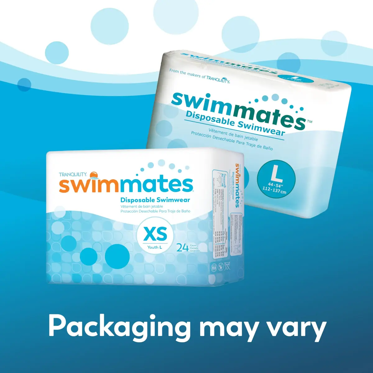 Swimmates Disposable Adult Swim Diapers Youth XL/Adult S (88 Count) | Bowel Incontinence Containment for Pools & Beaches - view 7