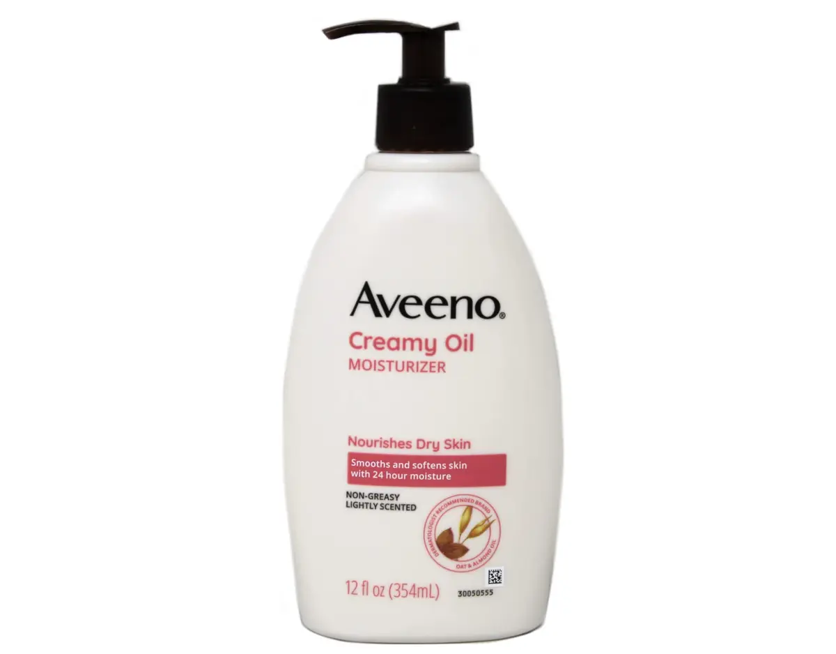 Aveeno Creamy Oil 12oz | Non-Greasy Moisturizing Oil with Oat & Almond - main product image