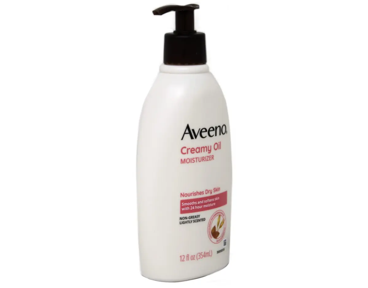 Aveeno Creamy Oil 12oz | Non-Greasy Moisturizing Oil with Oat & Almond - view 2