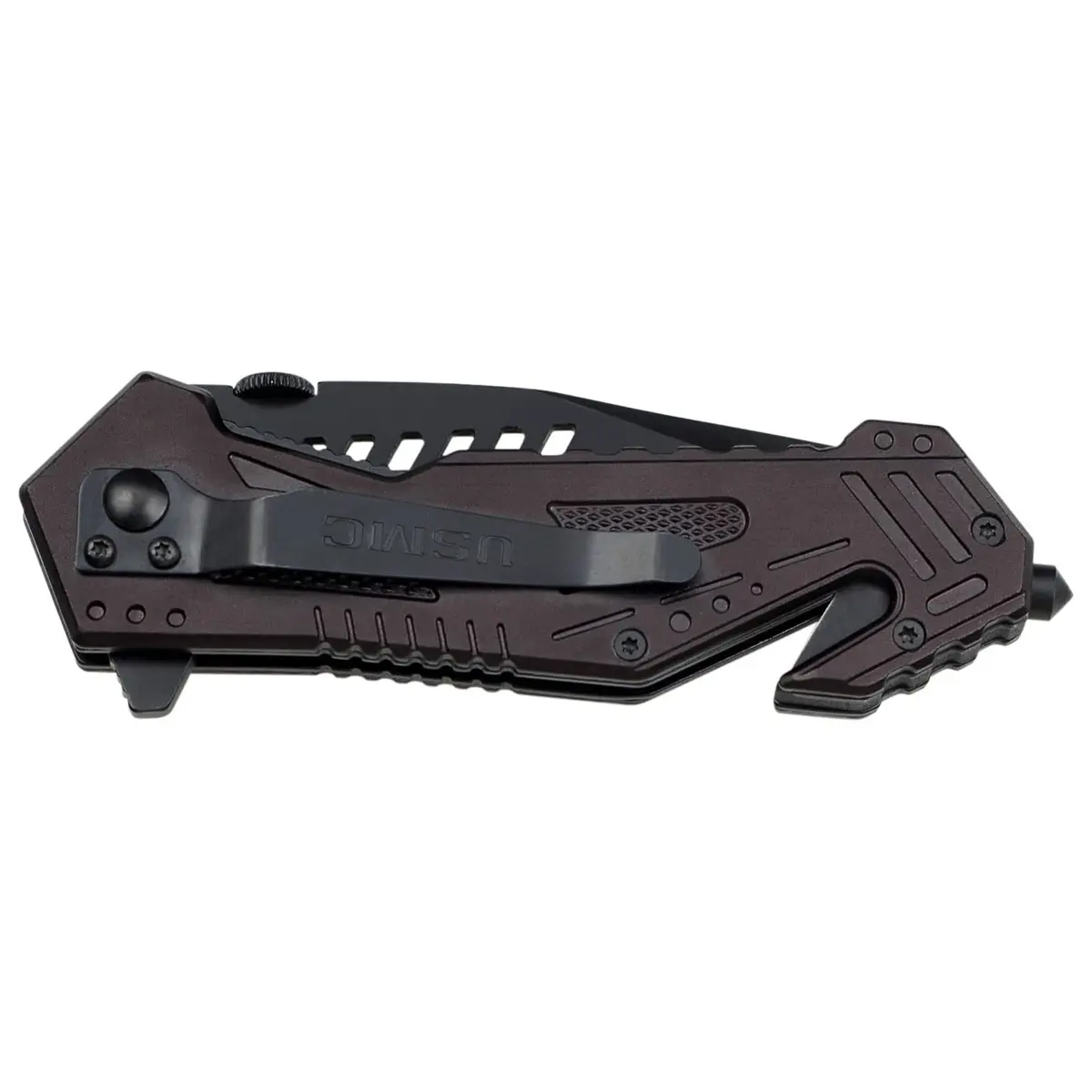MTECH USA Folding Knife 8.25in | Black Tanto Blade, USMC Design, Tactical, Self Defense - view 2