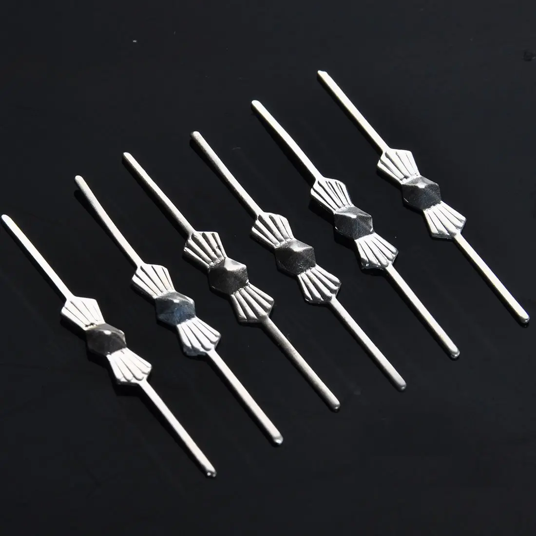H&D HYALINE & DORA 100 Pcs 30mm Chrome Bow Tie Clips for Chandelier Lamp Crystals | Secure Large Crystal Hanging - view 3