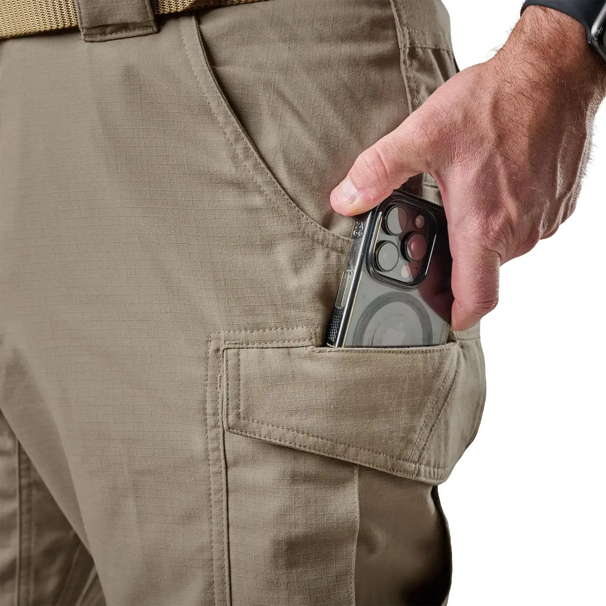 Tru-Spec 24-7 Series Ascent Ripstop Work Pants, Khaki, 40W x 34L | Durable, Water-Resistant & Stretch for Professionals - view 3