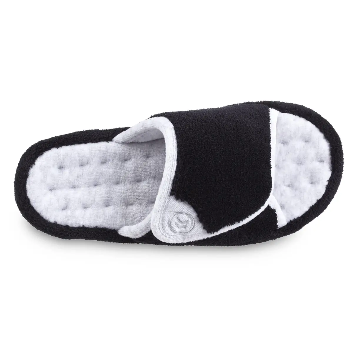 isotoner Women's Indoor/Outdoor Slip-on Terry Spa Slide Slippers 6.5-7 | Memory Foam Comfort & Adjustable Fit - view 4