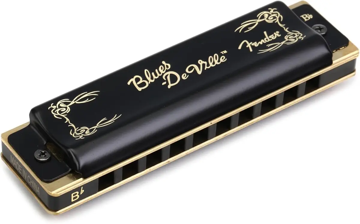 Fender Blues Deville Harmonica Key of Bb | Rich Tone Phosphor Bronze Reeds - main product image