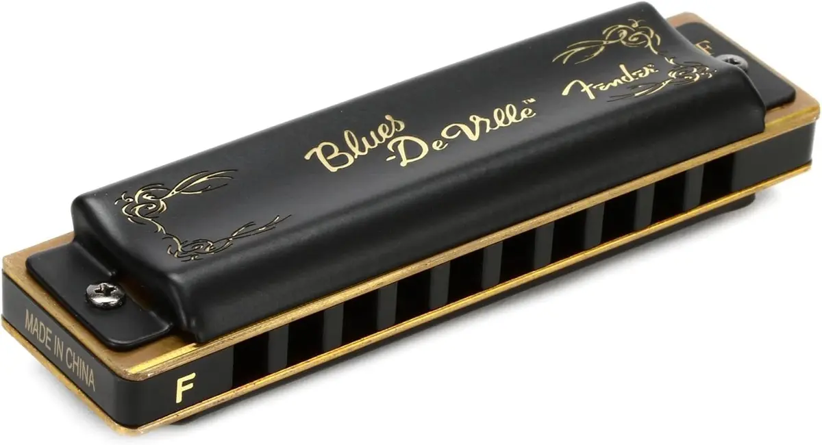 Fender Blues DeVille Harmonica, Key of F, 10-Hole | Bright Tone for Serious Performers - main product image