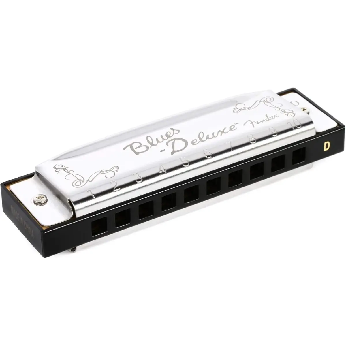 Fender Blues Deluxe Harmonica, Key of D | Classic Tone & Pitch for All Players - main product image