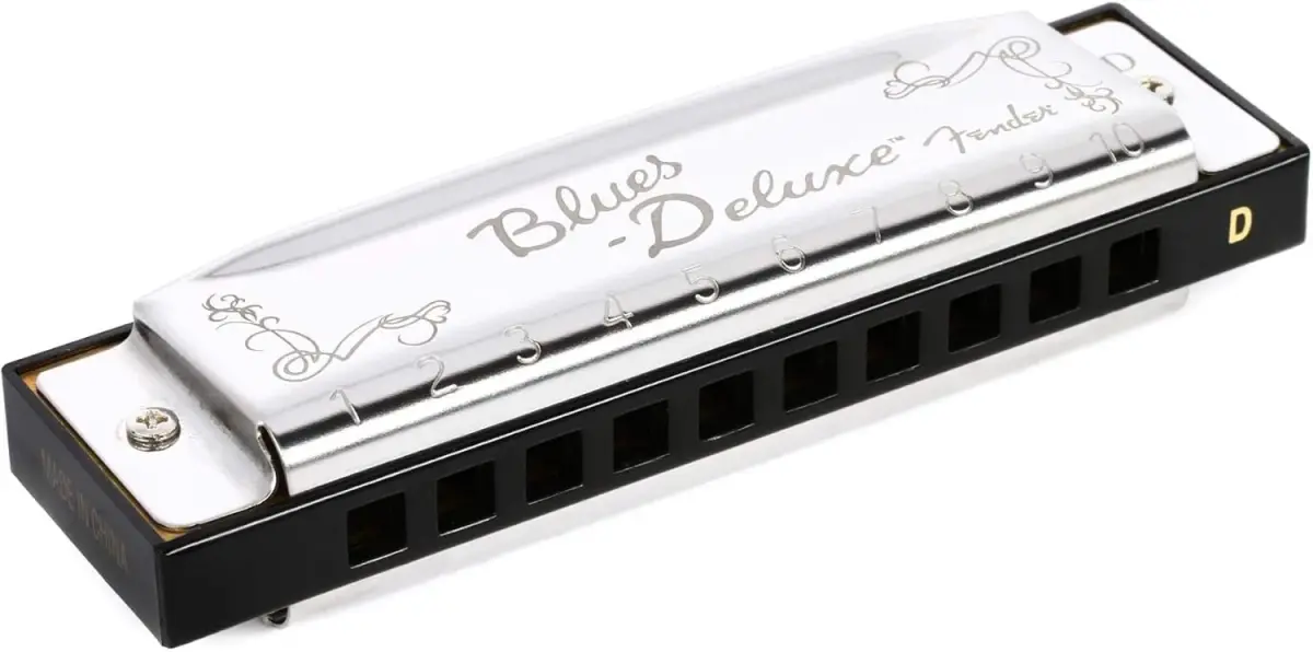 Fender Blues Deluxe Harmonica, Key of D | Classic Tone & Pitch for All Players - main product image