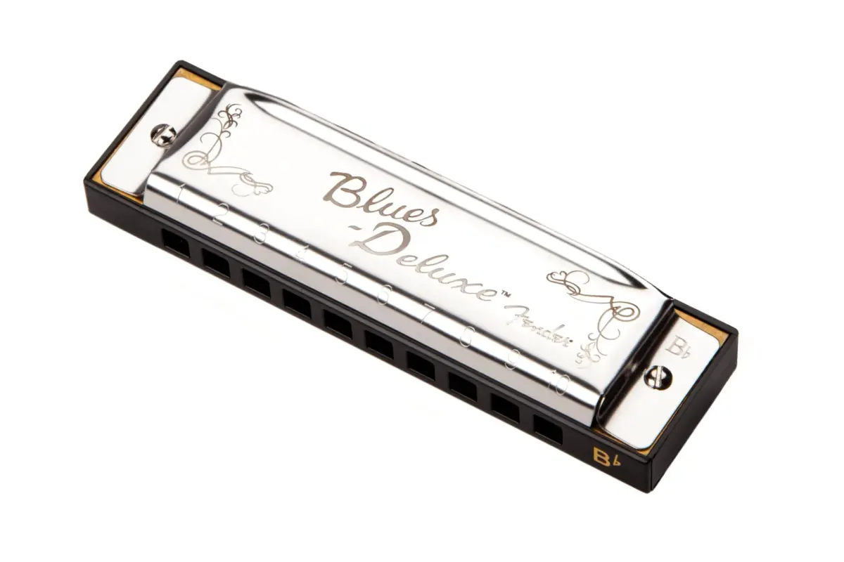 Fender Blues Deluxe Harmonica, Key of B Flat | Classic Tone & Comfort - main product image