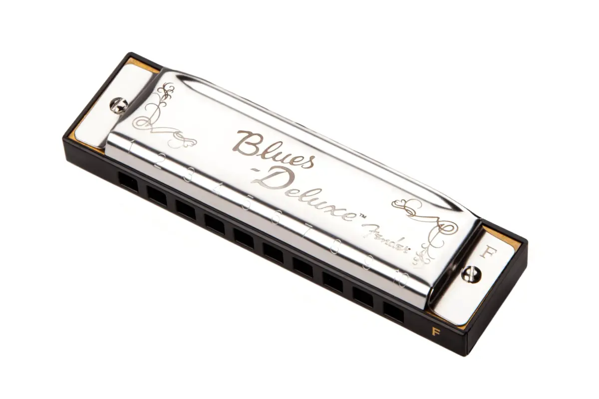 Fender Blues Deluxe Harmonica, Key of F | Classic Tone & Pitch for All Players - main product image