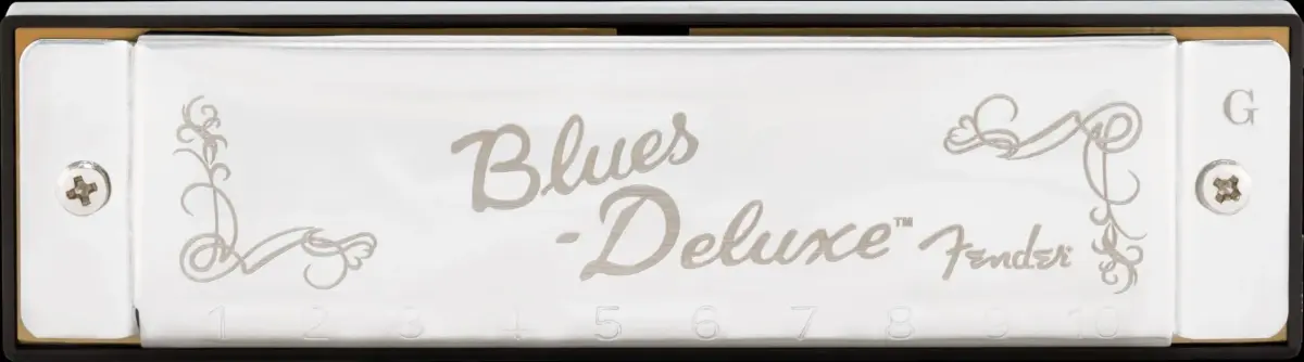 Fender Blues Deluxe Harmonica, Key of G | Traditional Shape, Brass Reeds - view 6