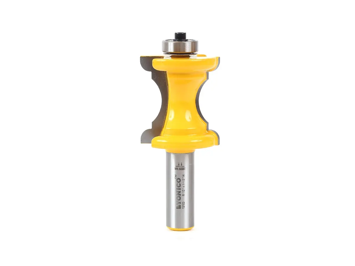 Yonico Router Bits Bullnose & Cove Molding 1-1/2-Inch | Micro-Grain Tungsten Carbide, 1/2" Shank, Durable Edge Treatment - main product image
