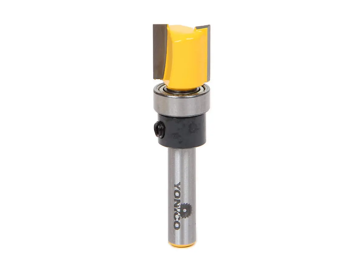 Yonico Flush Trim Router Bit 1/2-Inch Hinge Mortise 1/4-Inch Shank | Precision Cut for Hinges & Patterns - main product image