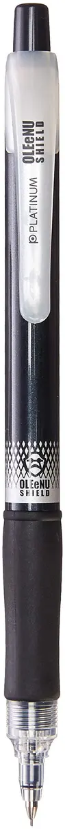 PLATINUM Mechanical Pencil Oleenu Shield 0.5mm | Lead Break Proof, Metallic Black - main product image